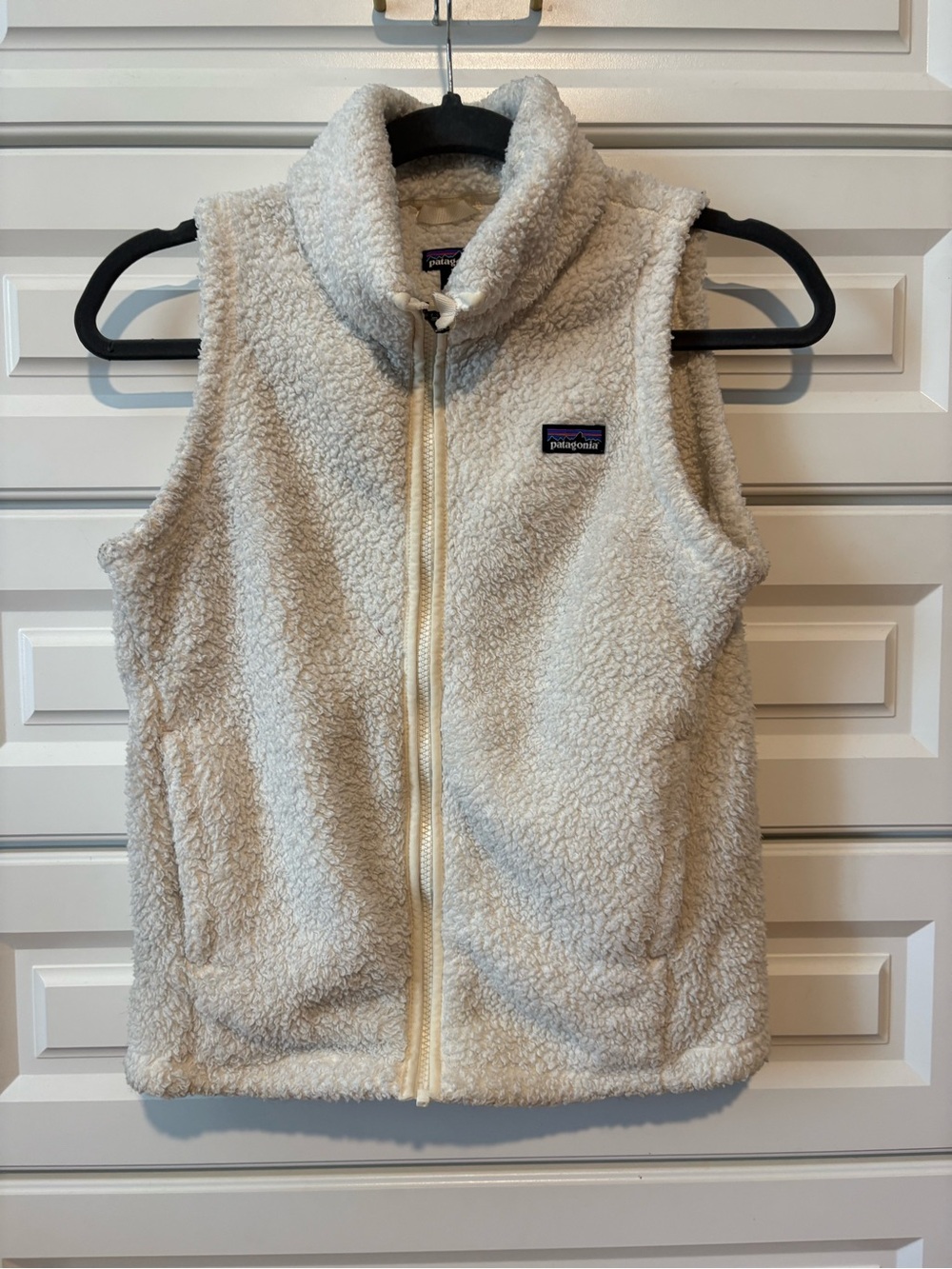 Patagonia Kids Cream Sherpa Fleece Vest